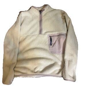 Women's Patagonia Re-Tool 1/2-Zip Pullover fleece in the color Natural